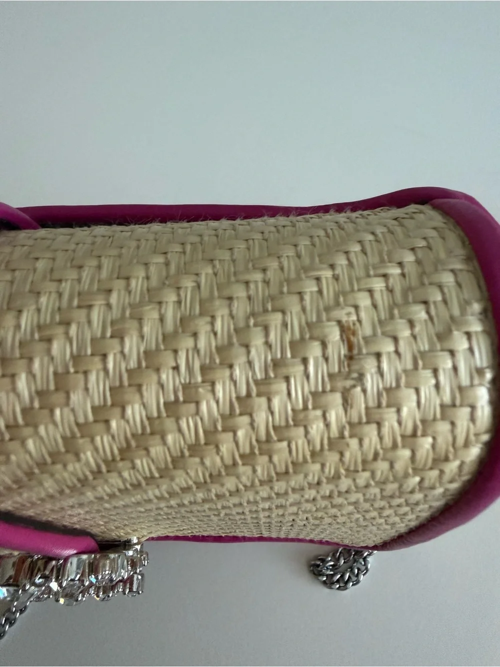 Jimmy Choo Raffia Crossbody Bag